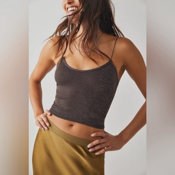 NEW! Free People Seamless Skinny
Strap Sparkle Brami - Picture 1 of 12